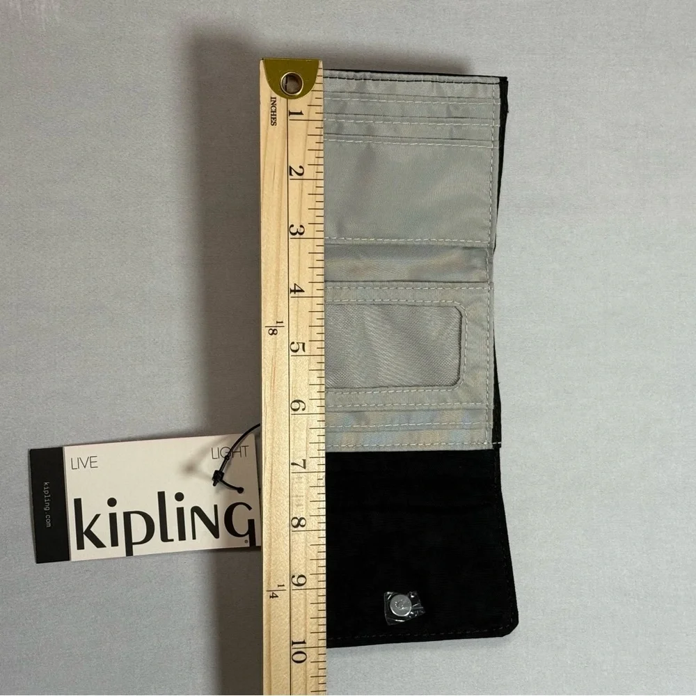 Kipling Black Trifold Wallet NWT